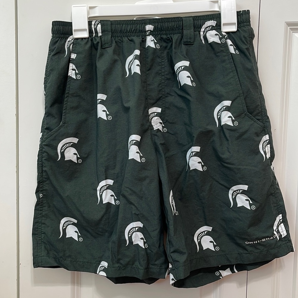 Michigan State Columbia PFG Shorts/Bathing Suit- Perfect Condition!